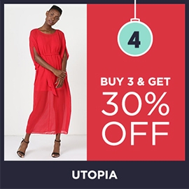 Buy 3 Get 30 Off Utopia | Christmas Shop